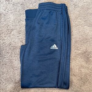 Adidas Kids Navy Joggers with White Logo